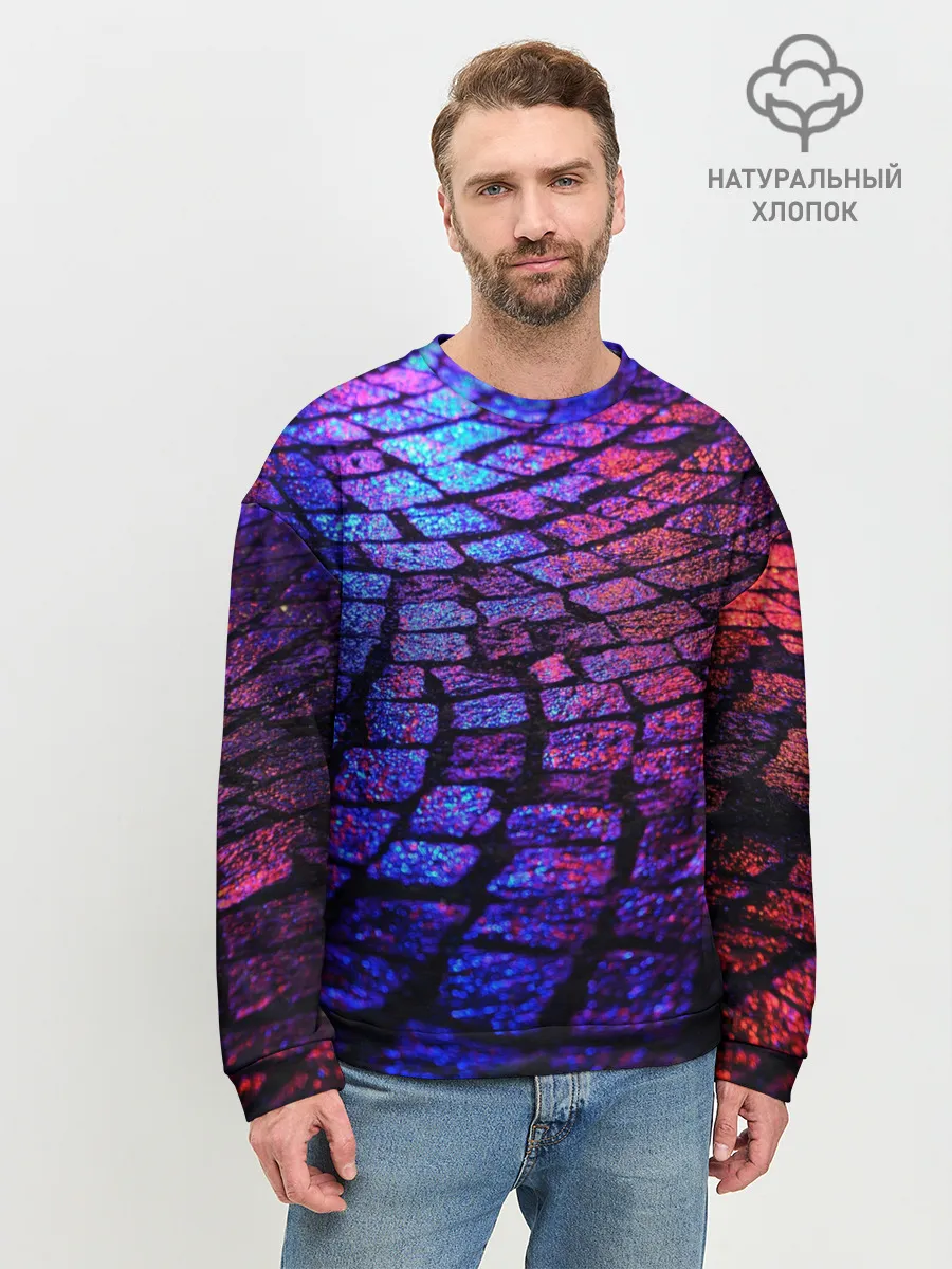 Мужской свитшот базовый / Мокрый асфальт