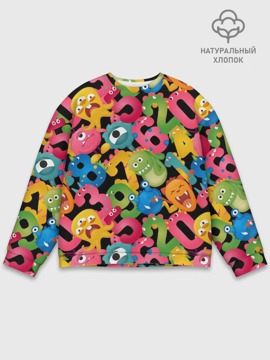 Мужской свитшот базовый / Monstry с цифрами