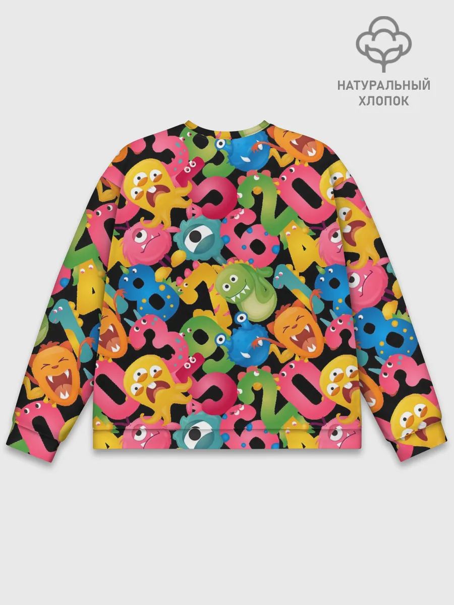 Мужской свитшот базовый / Monstry с цифрами