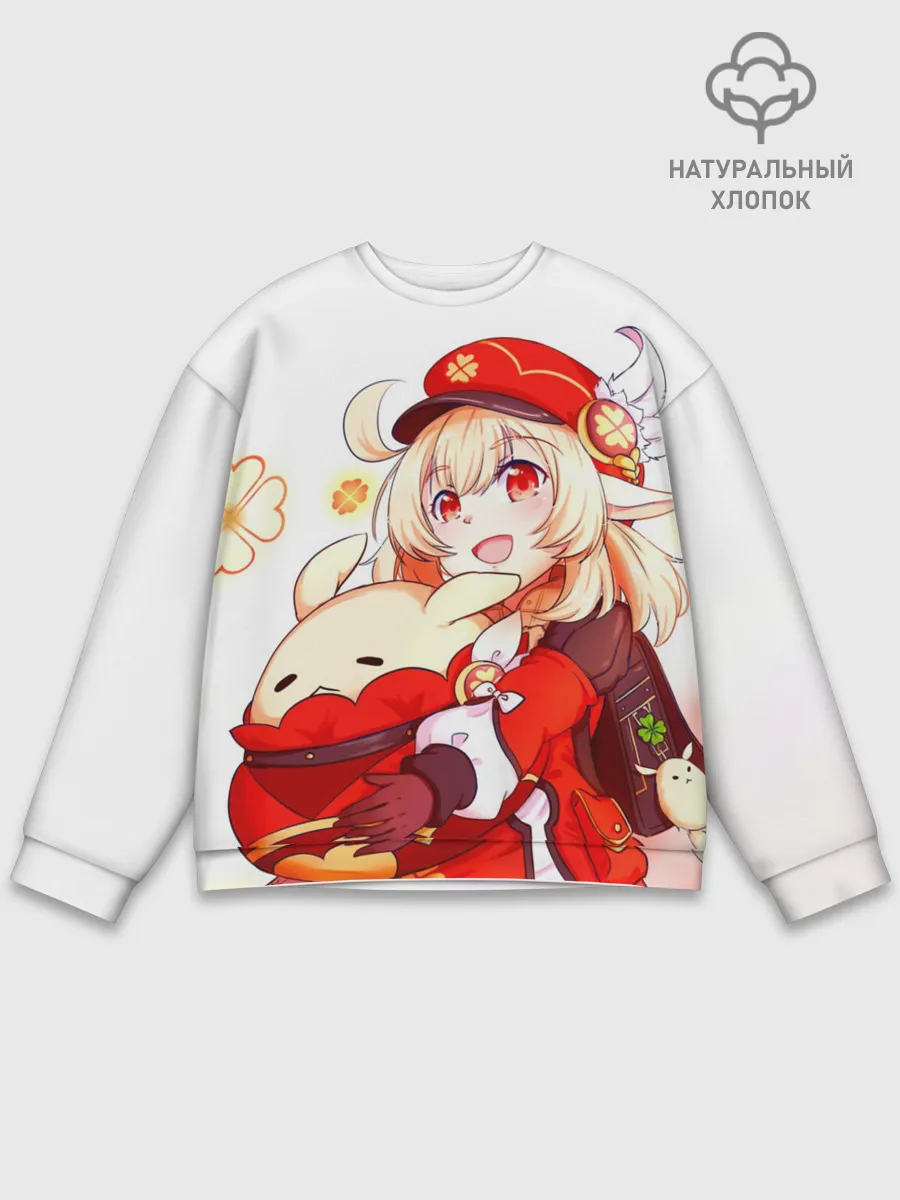 Мужской свитшот базовый / Геншин Импакт Кли