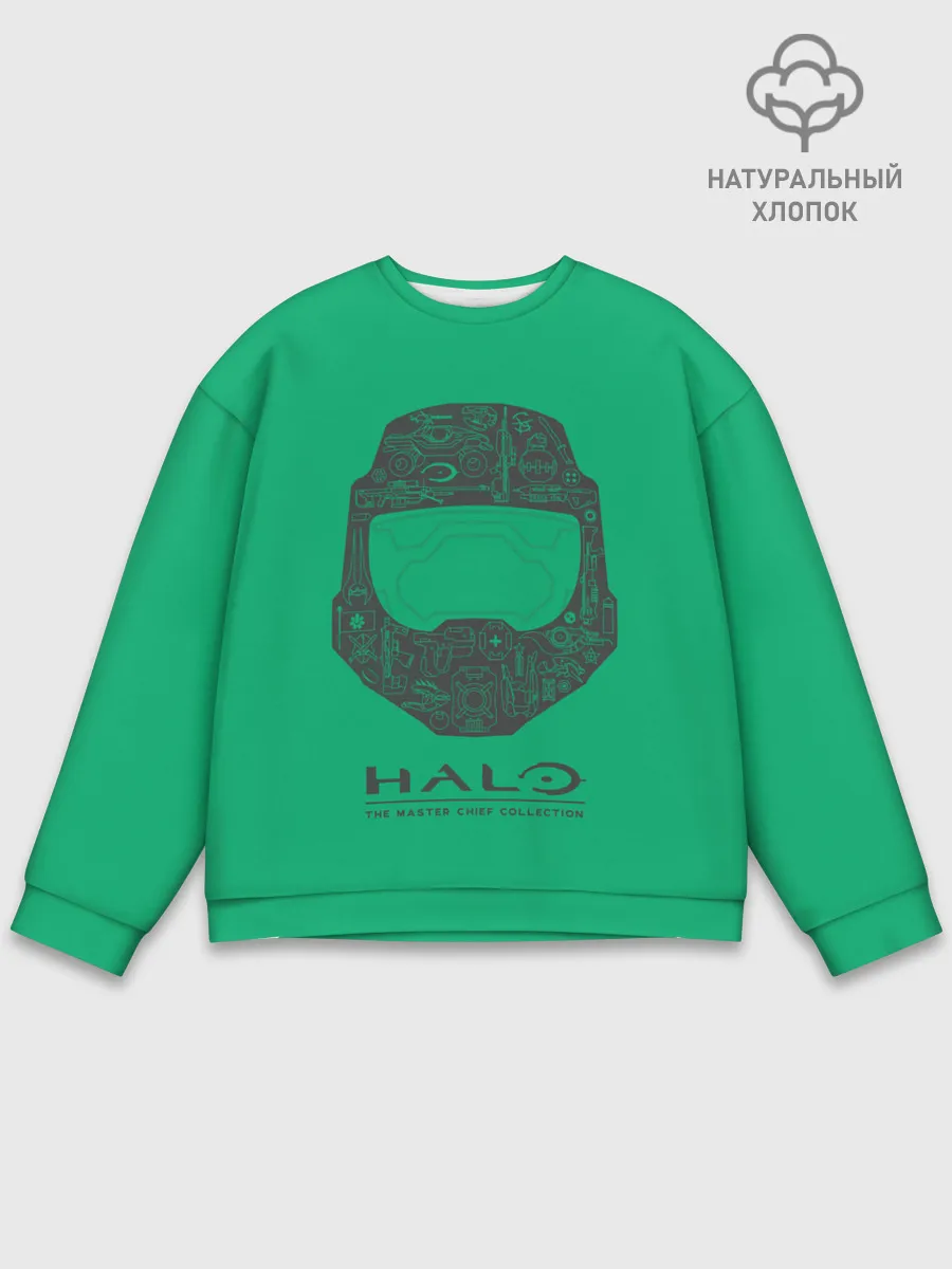 Мужской свитшот базовый / Хэйло грин