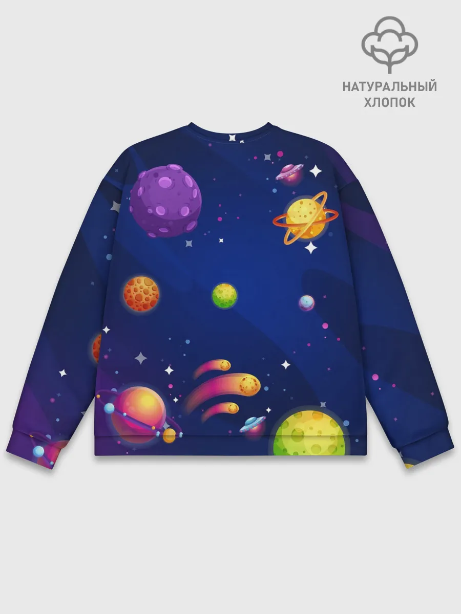 Мужской свитшот базовый / ПОЕХАЛИ АМОНГ АС | AMONG US