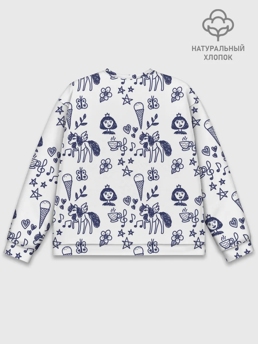 Мужской свитшот базовый / Девчачий дудл