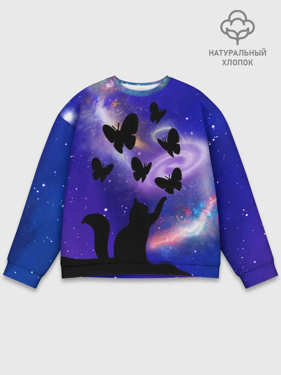 Мужской свитшот базовый / КотоКосмос