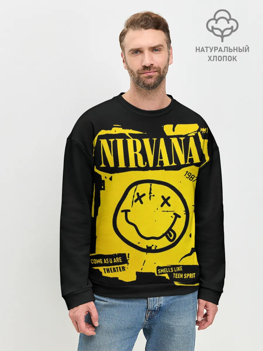 Мужской свитшот базовый / Nirvana 1987