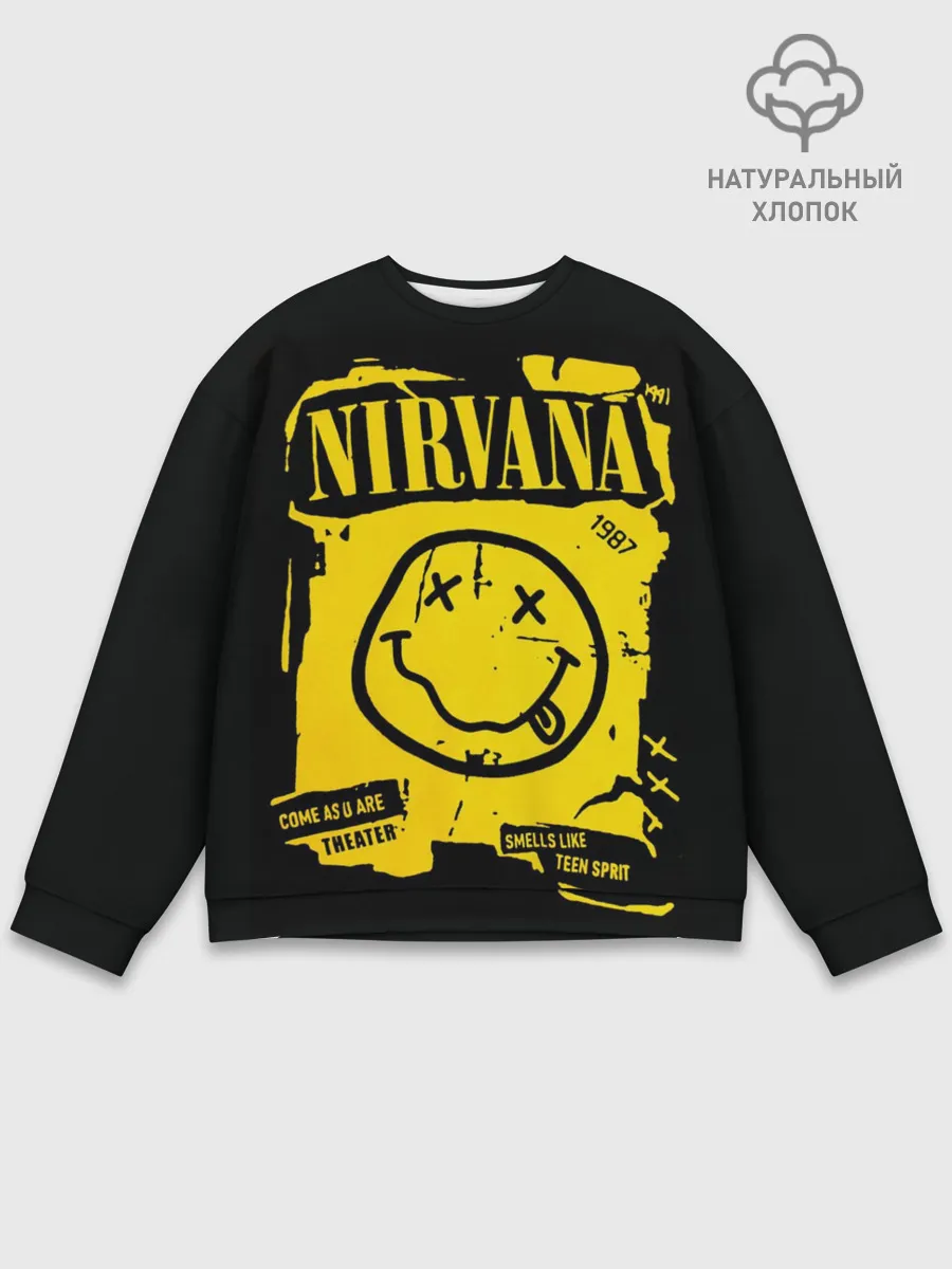 Мужской свитшот базовый / Nirvana 1987