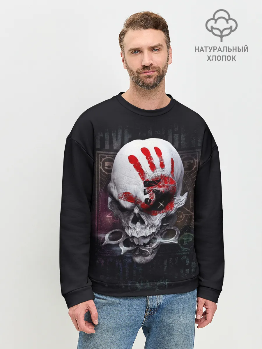 Мужской свитшот базовый / Damage Skull