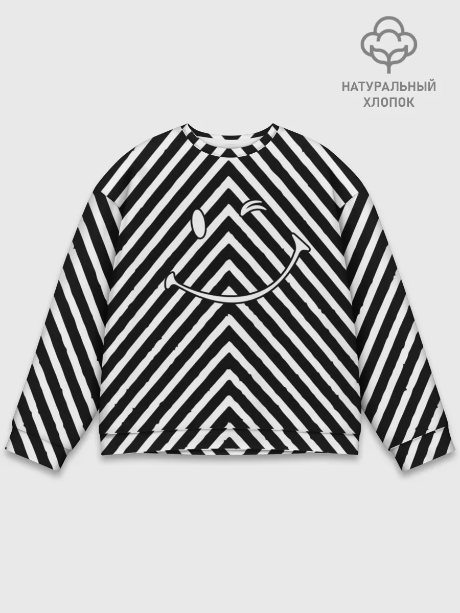 Мужской свитшот базовый / Ulybaka BlackWhite