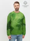 Мужской свитшот базовый / Карта мира