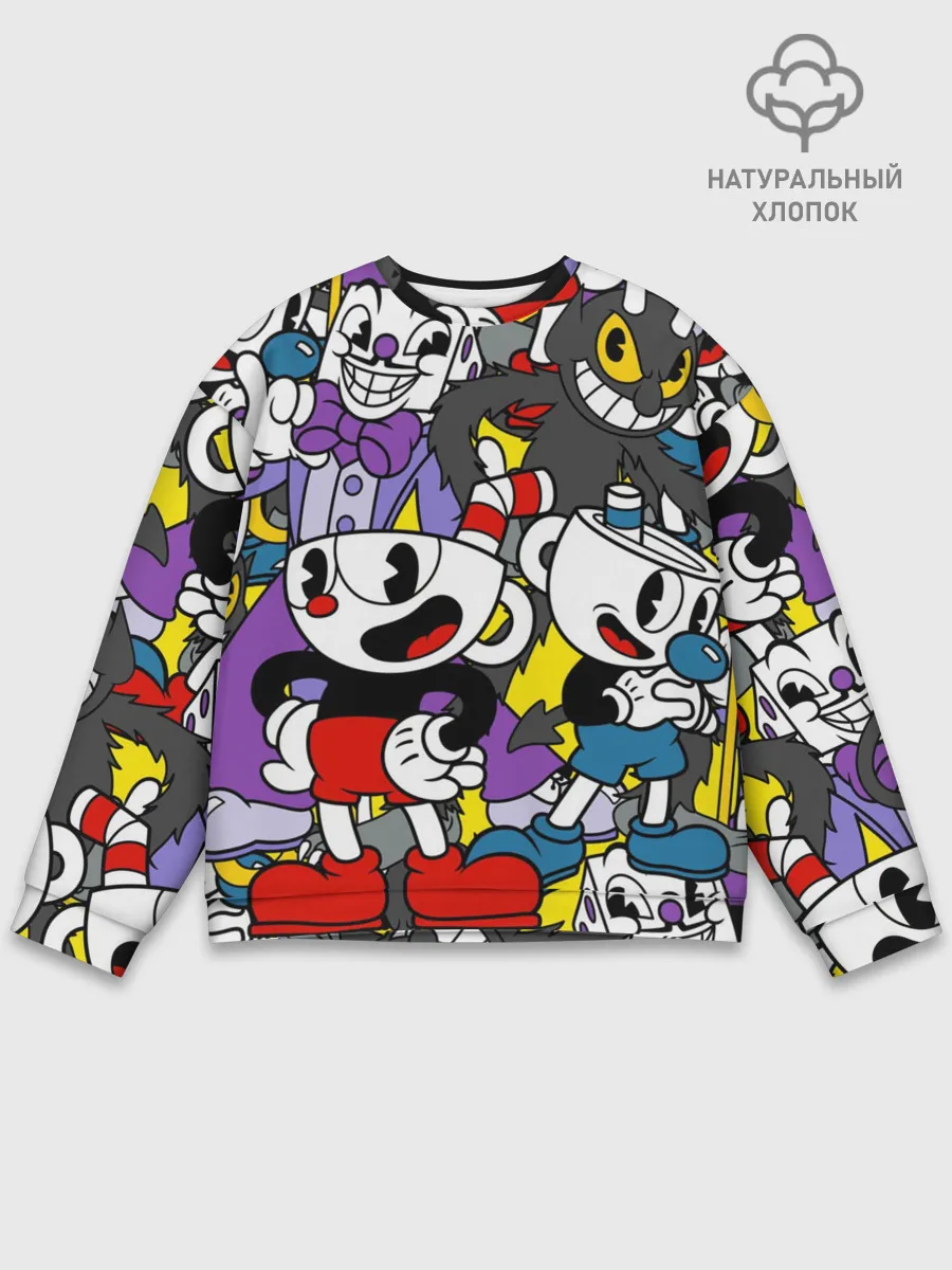 Мужской свитшот базовый / Cuphead