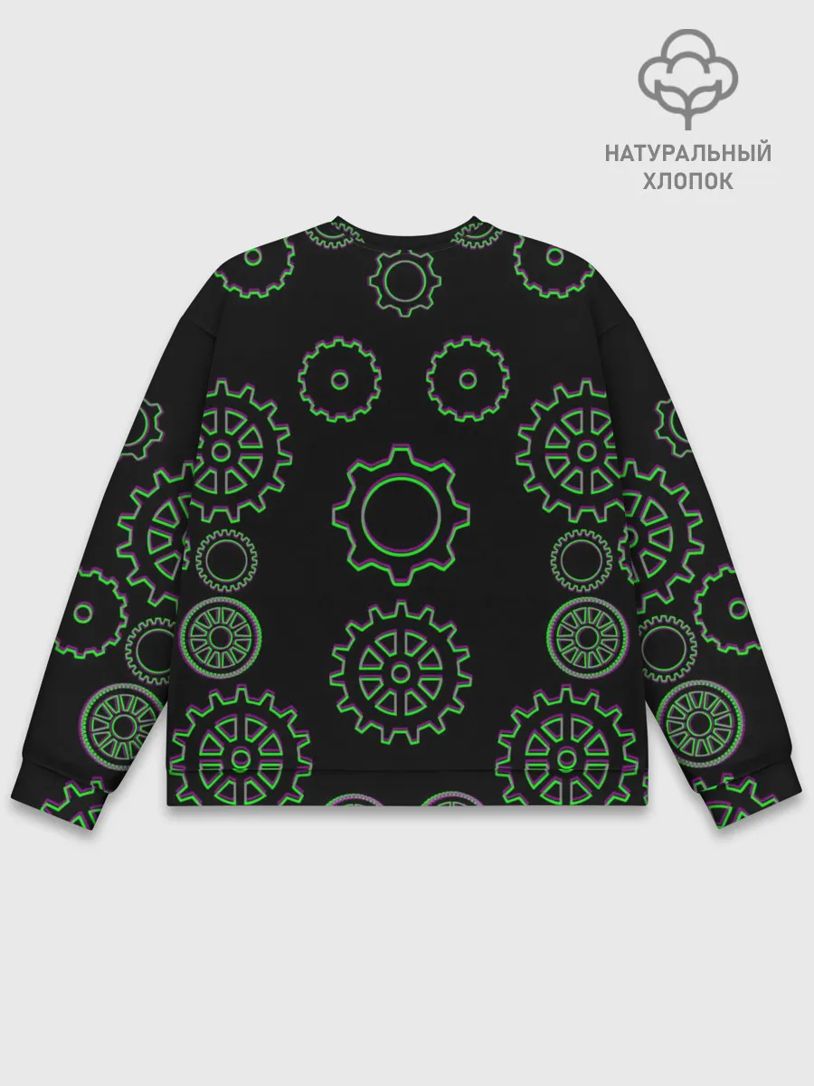 Мужской свитшот базовый / Gears steampunk