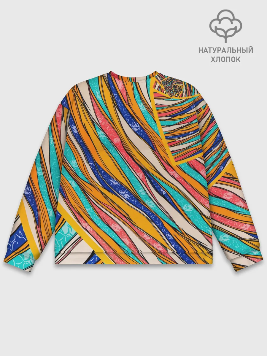 Мужской свитшот базовый / Абстрактное течение