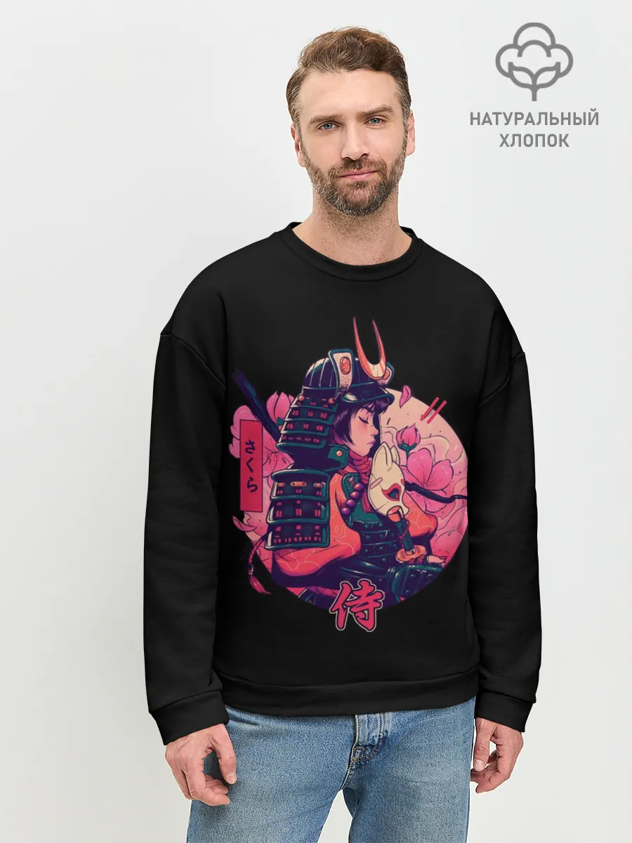 Мужской свитшот базовый / Вишневый Самурай