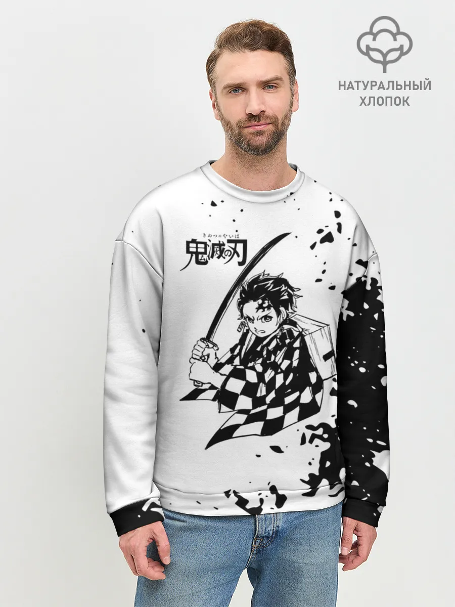Мужской свитшот базовый / Танджиро | Клинок, рассекающий демонов
