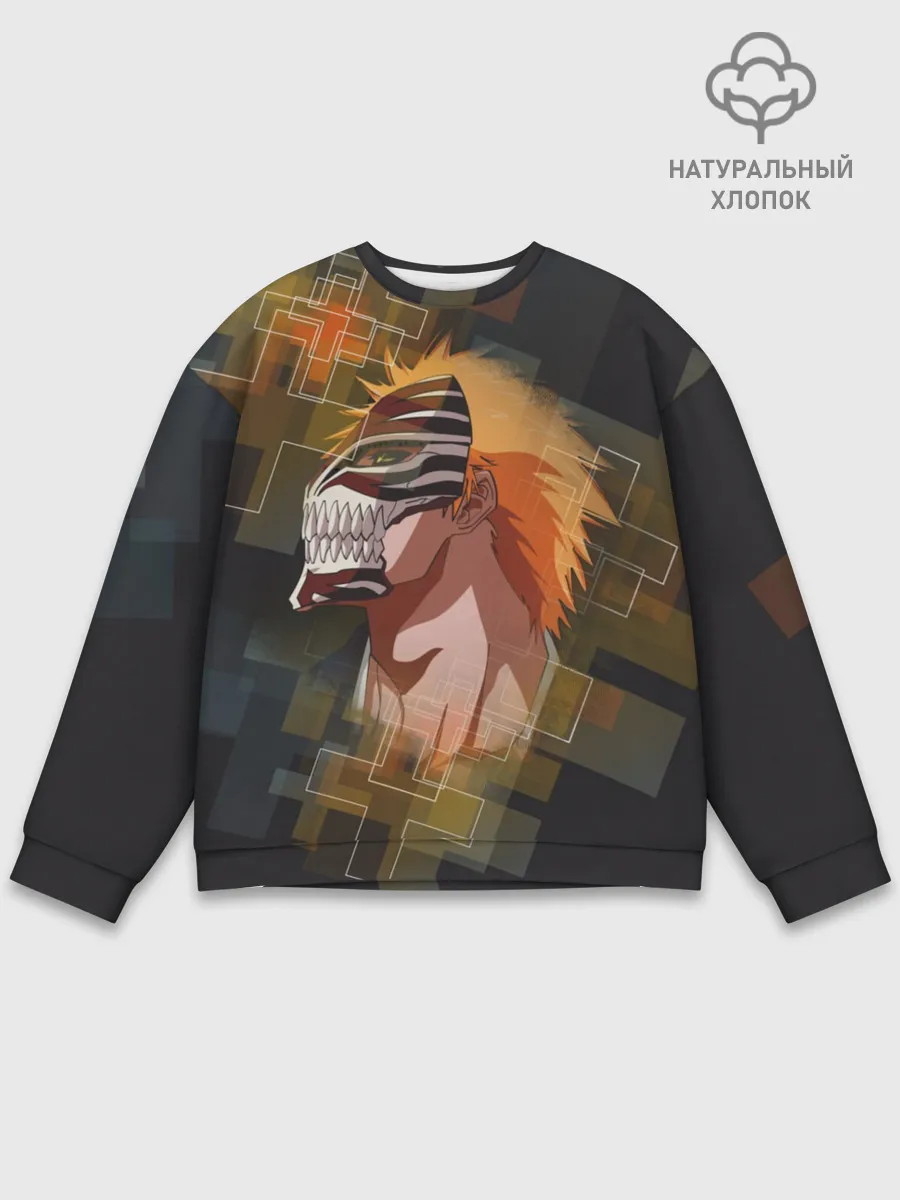 Мужской свитшот базовый / Блич. Маска