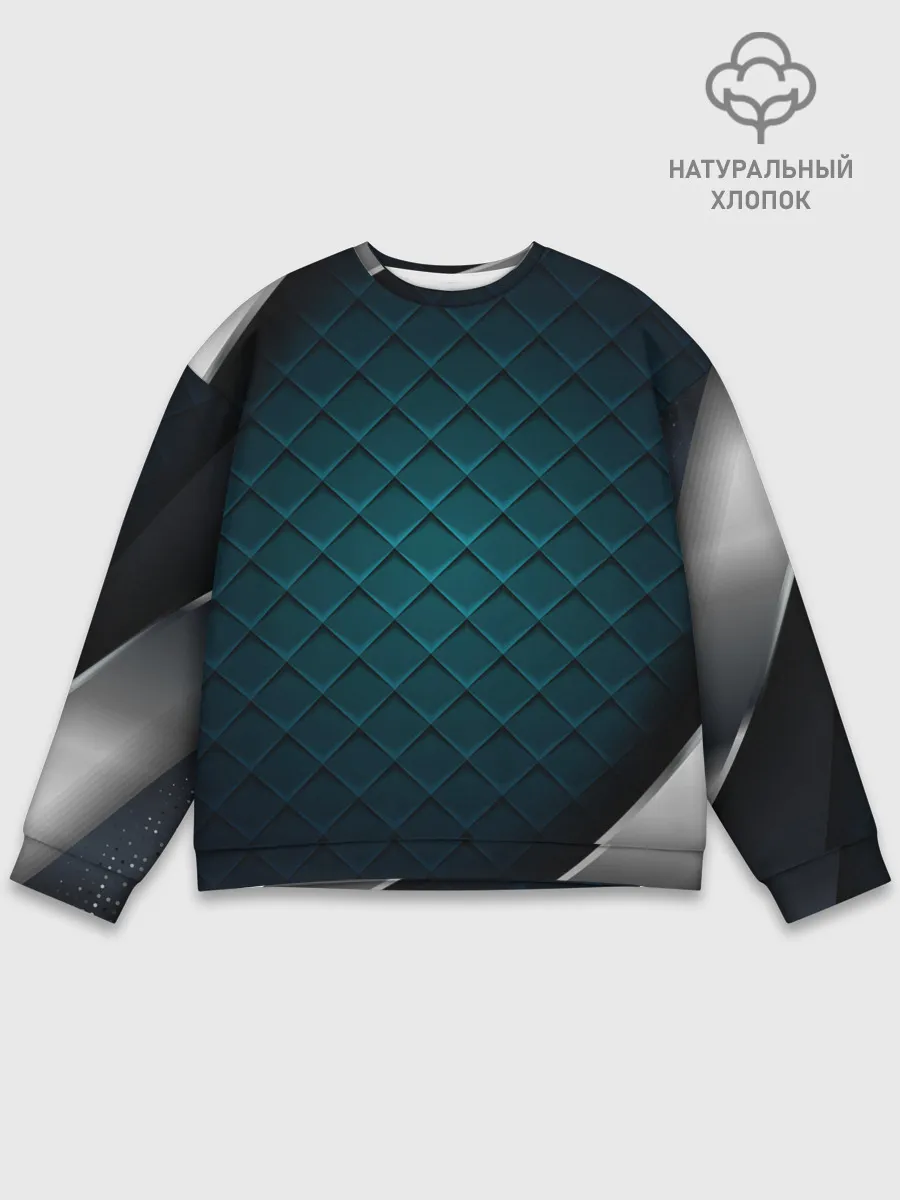Мужской свитшот базовый / 3D luxury metal