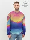 Мужской свитшот базовый / Красочные Горы
