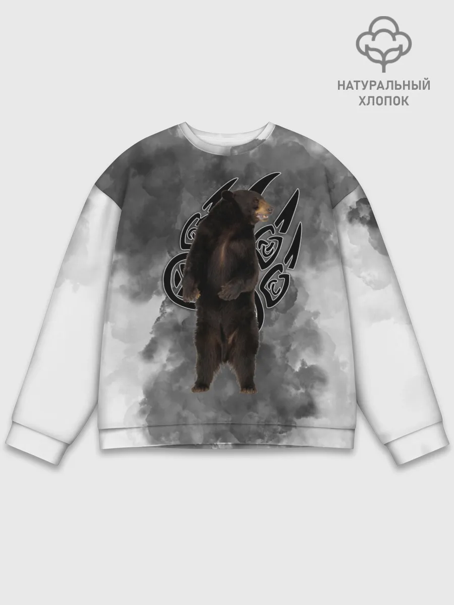 Мужской свитшот базовый / НЕ БУДИ ЛИХО / ВЕЛЕС