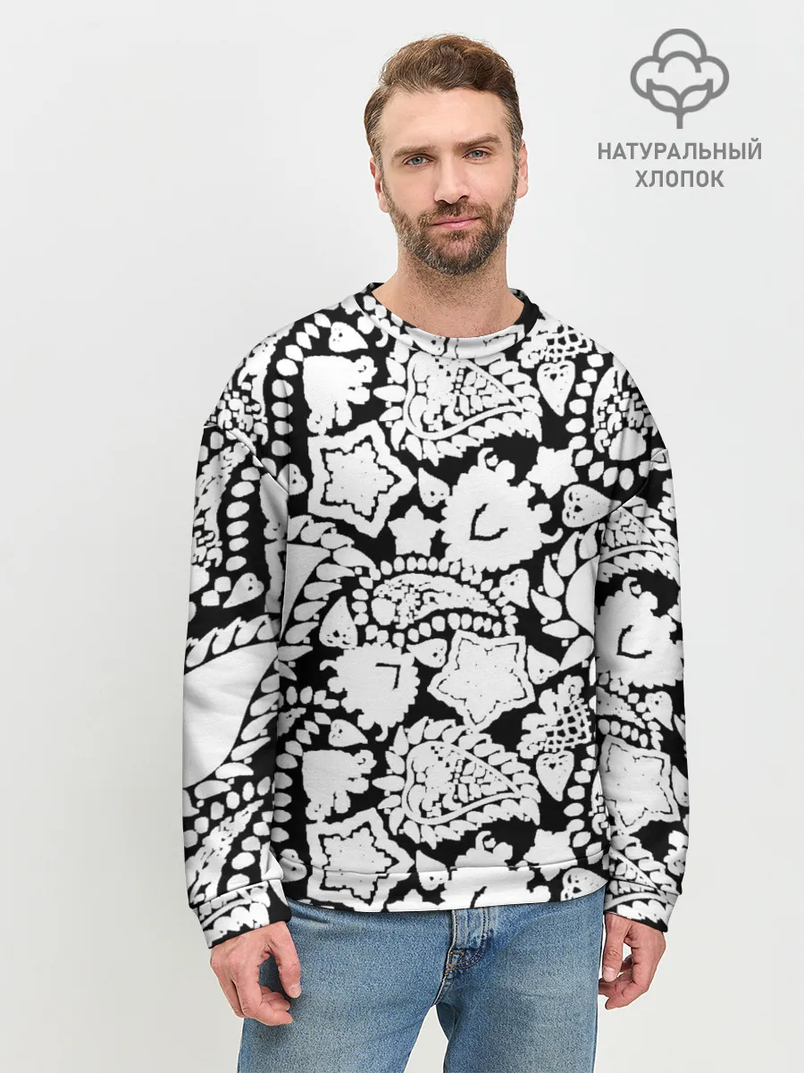 Мужской свитшот базовый / Фракталы