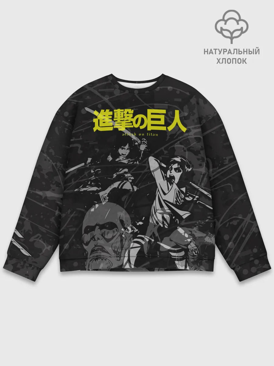 Мужской свитшот базовый / Before the fight / AOT