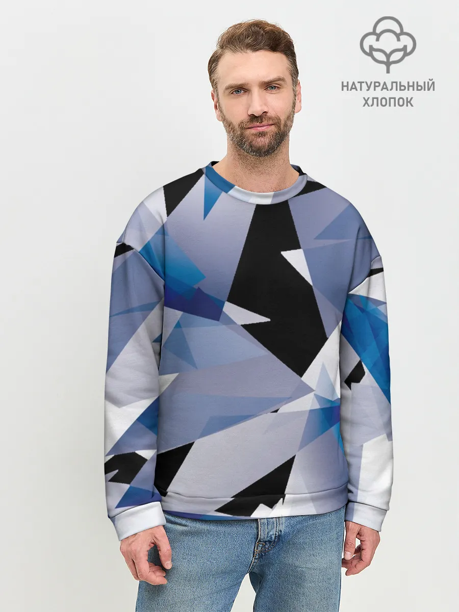 Мужской свитшот базовый / Broken glass