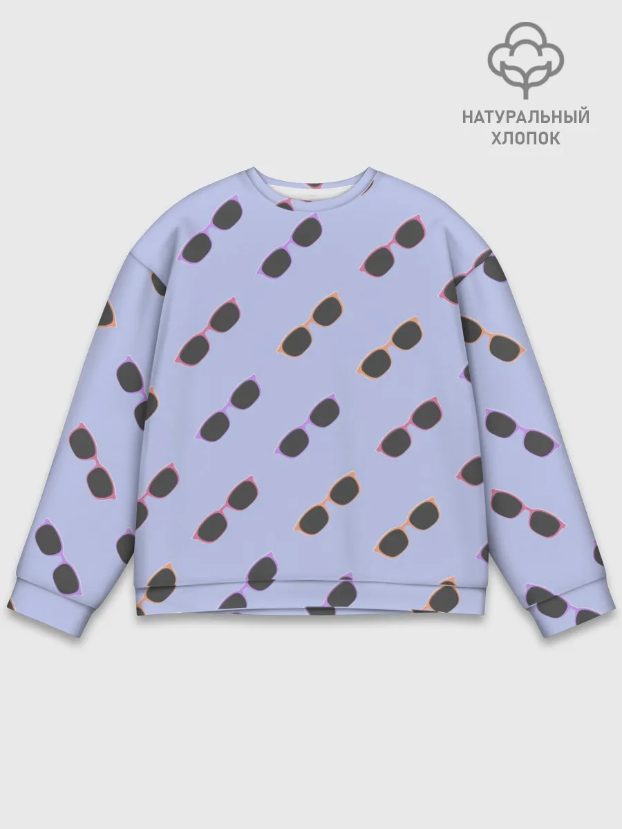 Мужской свитшот базовый / Разноцветные очки