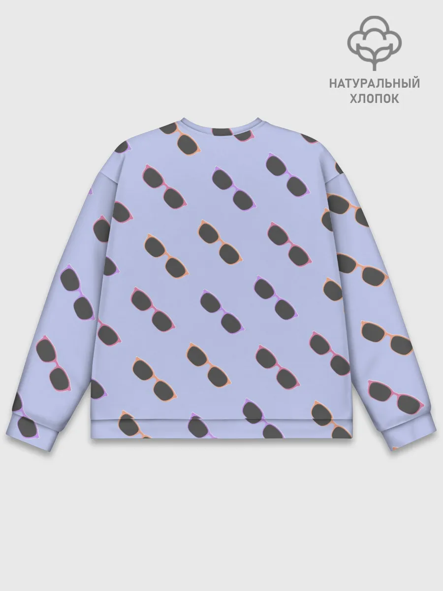 Мужской свитшот базовый / Разноцветные очки