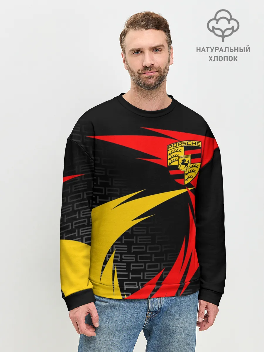 Мужской свитшот базовый / PORSCHE / ПОРШ / СПОРТ