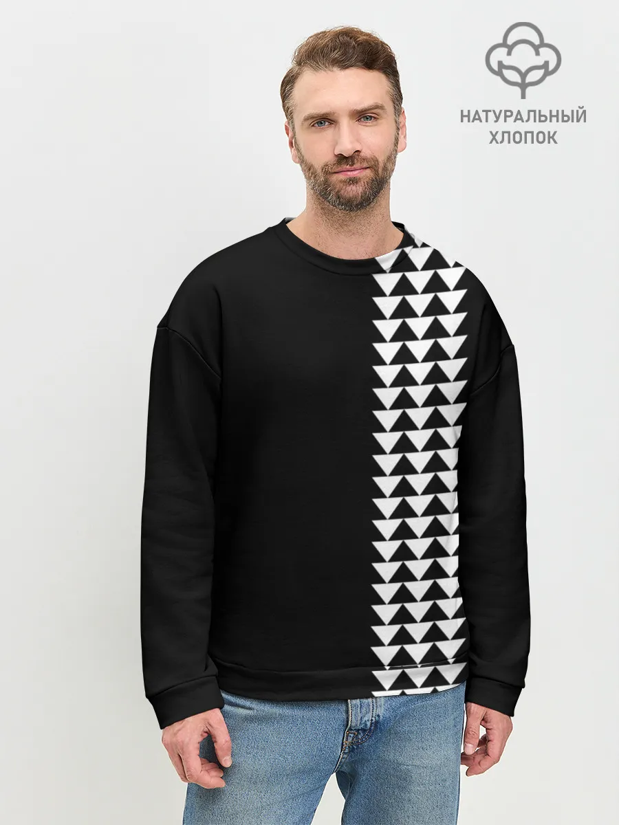 Мужской свитшот базовый / Джейсон Момоа тату узор