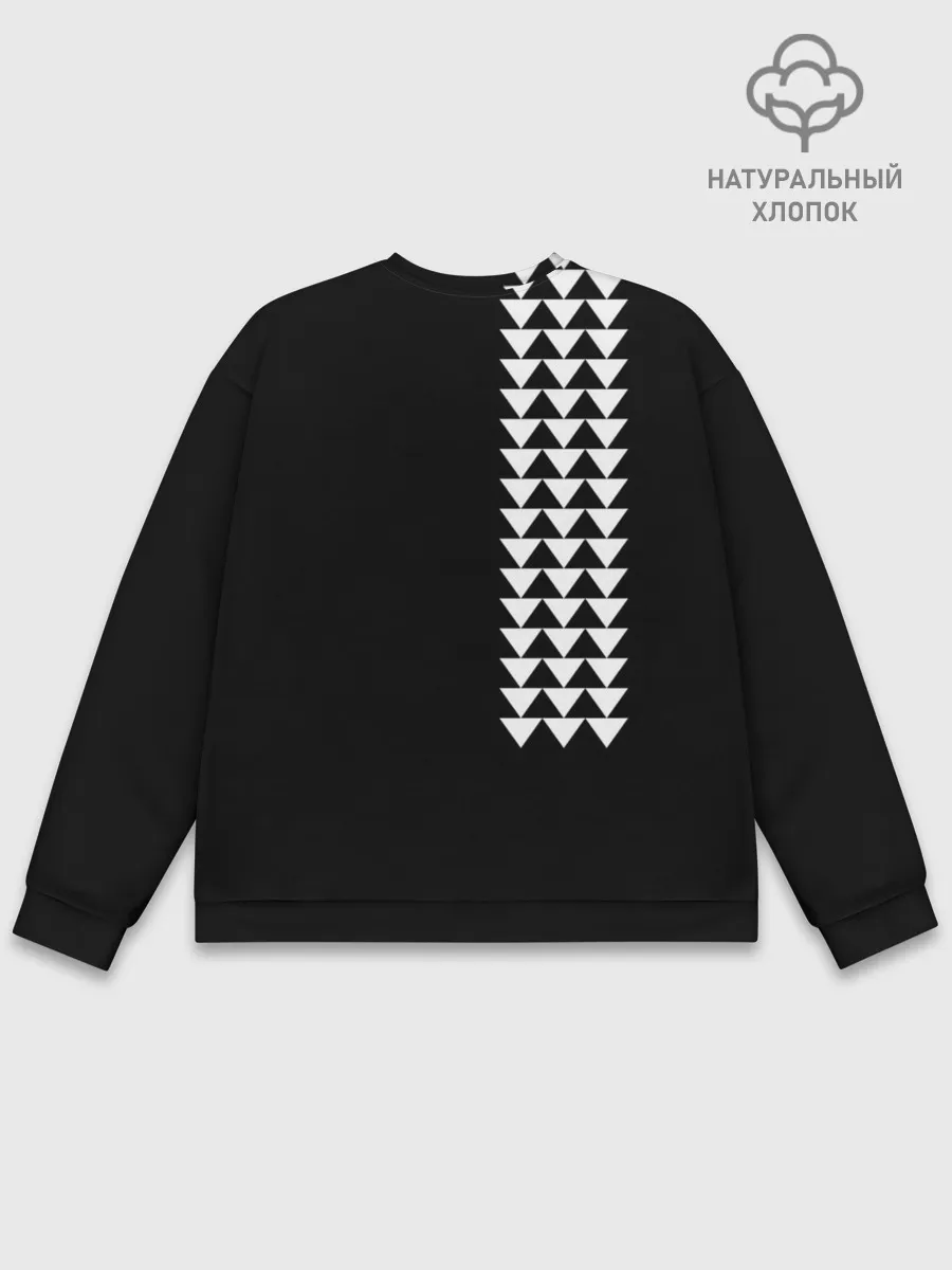 Мужской свитшот базовый / Джейсон Момоа тату узор