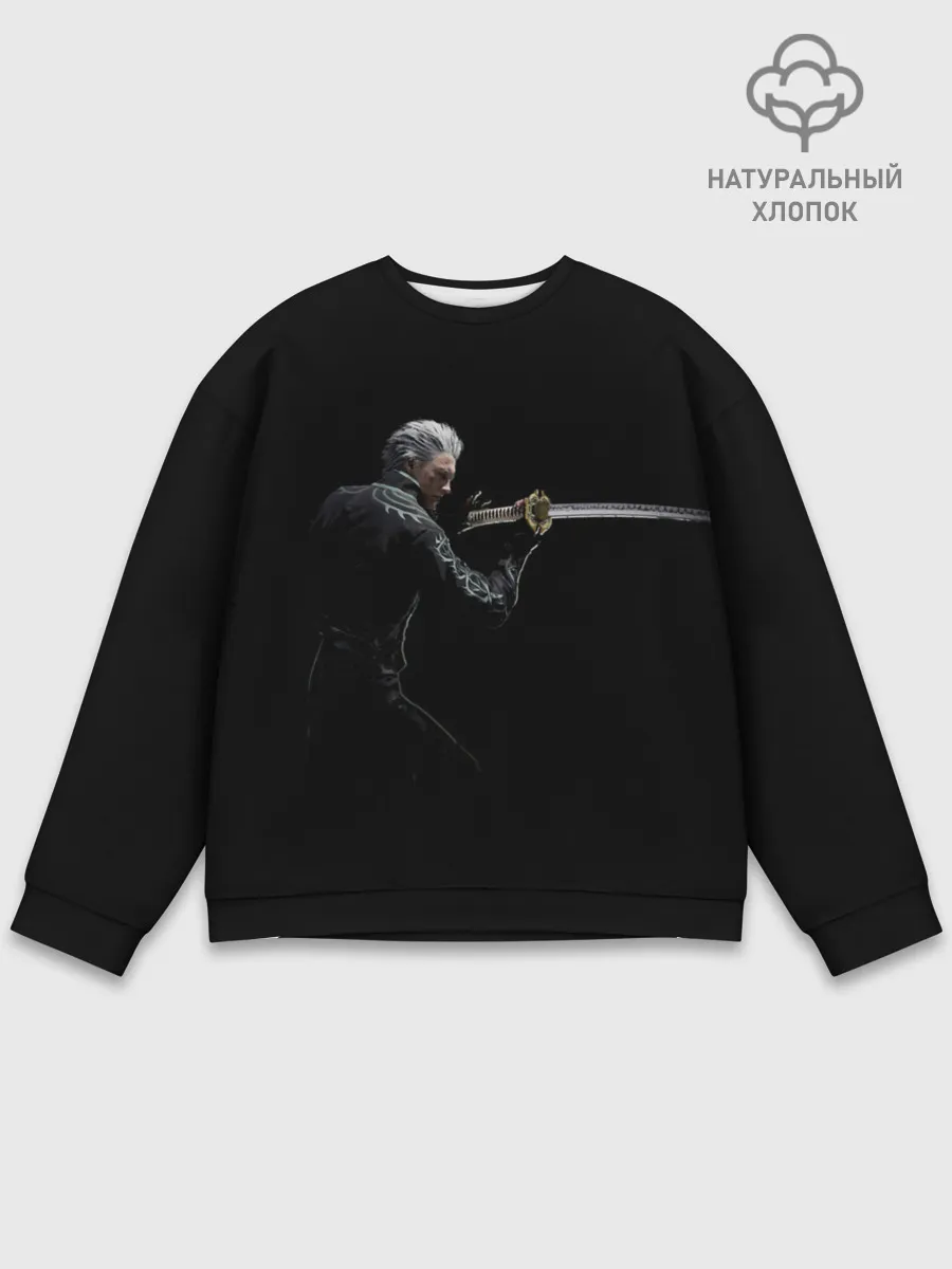 Мужской свитшот базовый / Вирджил с катаной