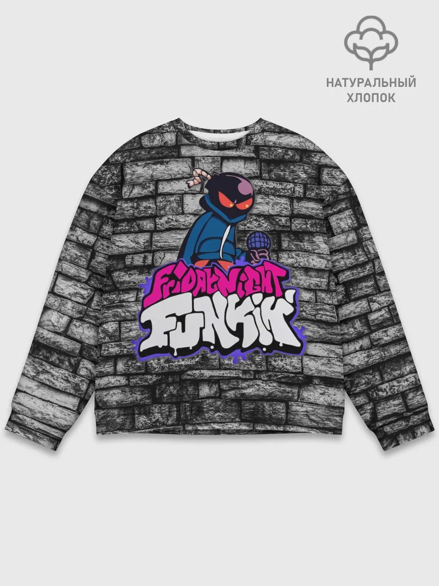 Мужской свитшот базовый / Friday Night Funkin Bomb man B