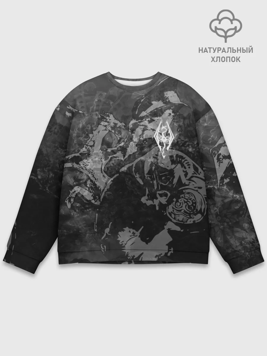 Мужской свитшот базовый / Battle with the dragon / TES