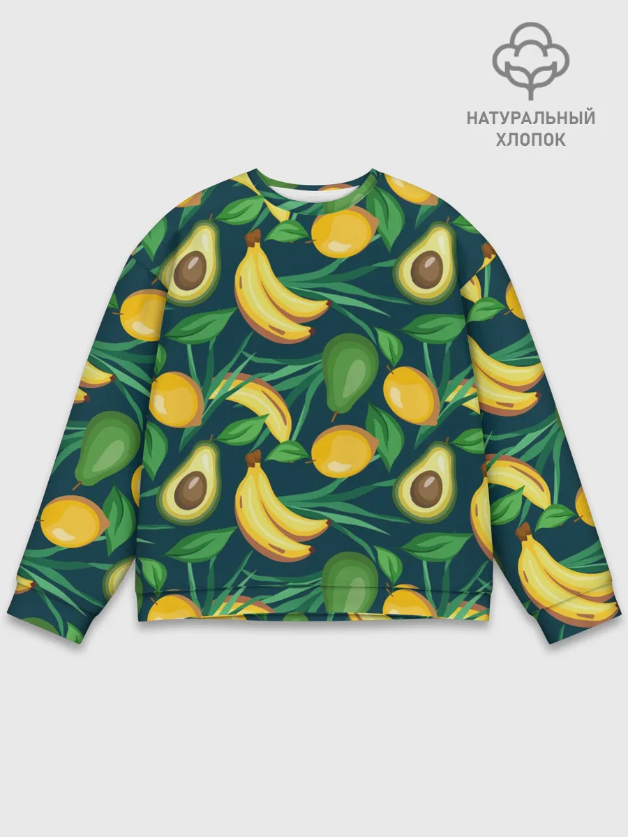 Мужской свитшот базовый / Фрукты