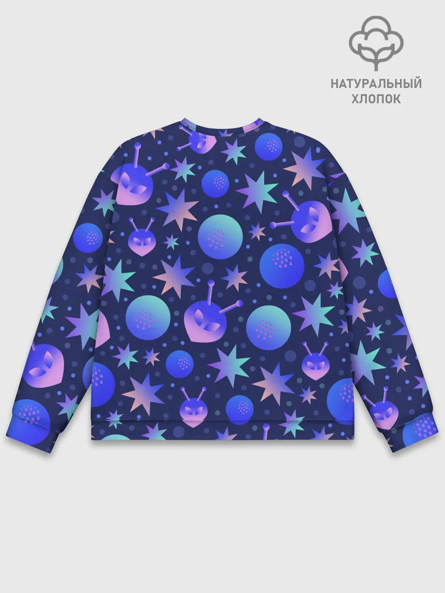 Мужской свитшот базовый / Космический микс