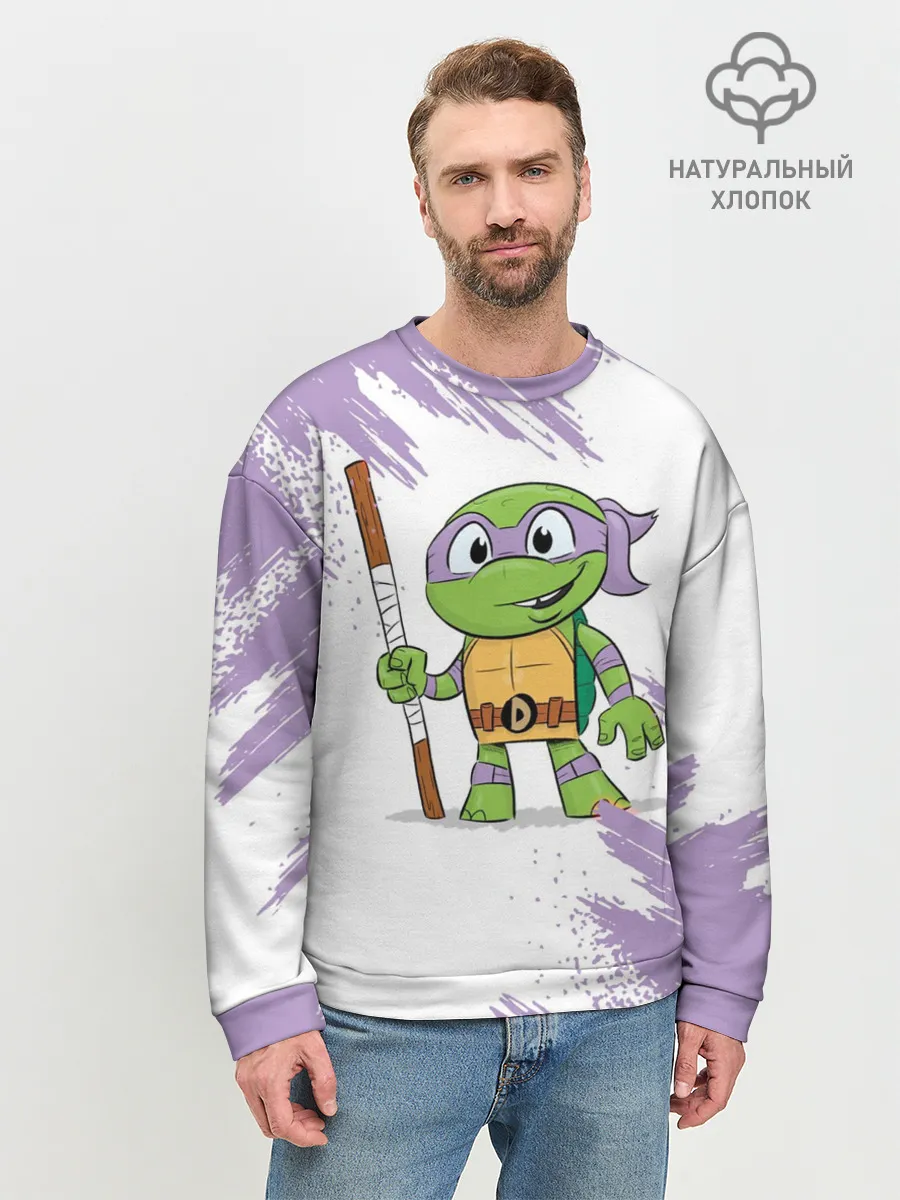 Мужской свитшот базовый / ЧЕРЕПАШКИ НИНДЗЯ - ДОНАТЕЛЛО