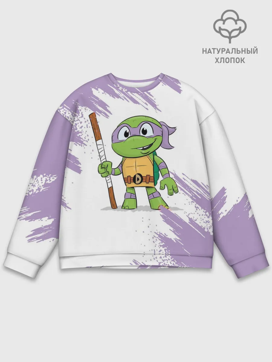 Мужской свитшот базовый / ЧЕРЕПАШКИ НИНДЗЯ - ДОНАТЕЛЛО