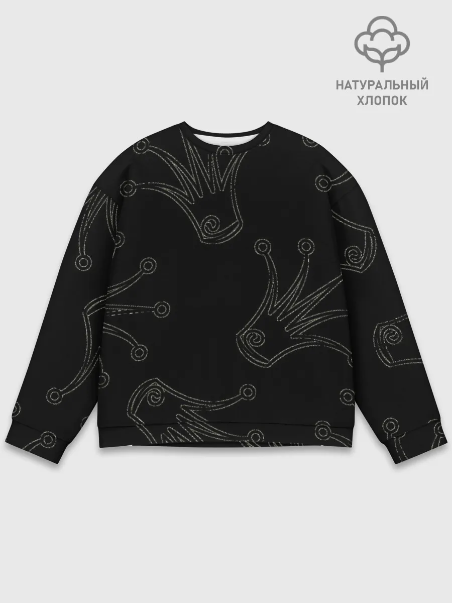 Мужской свитшот базовый / короны