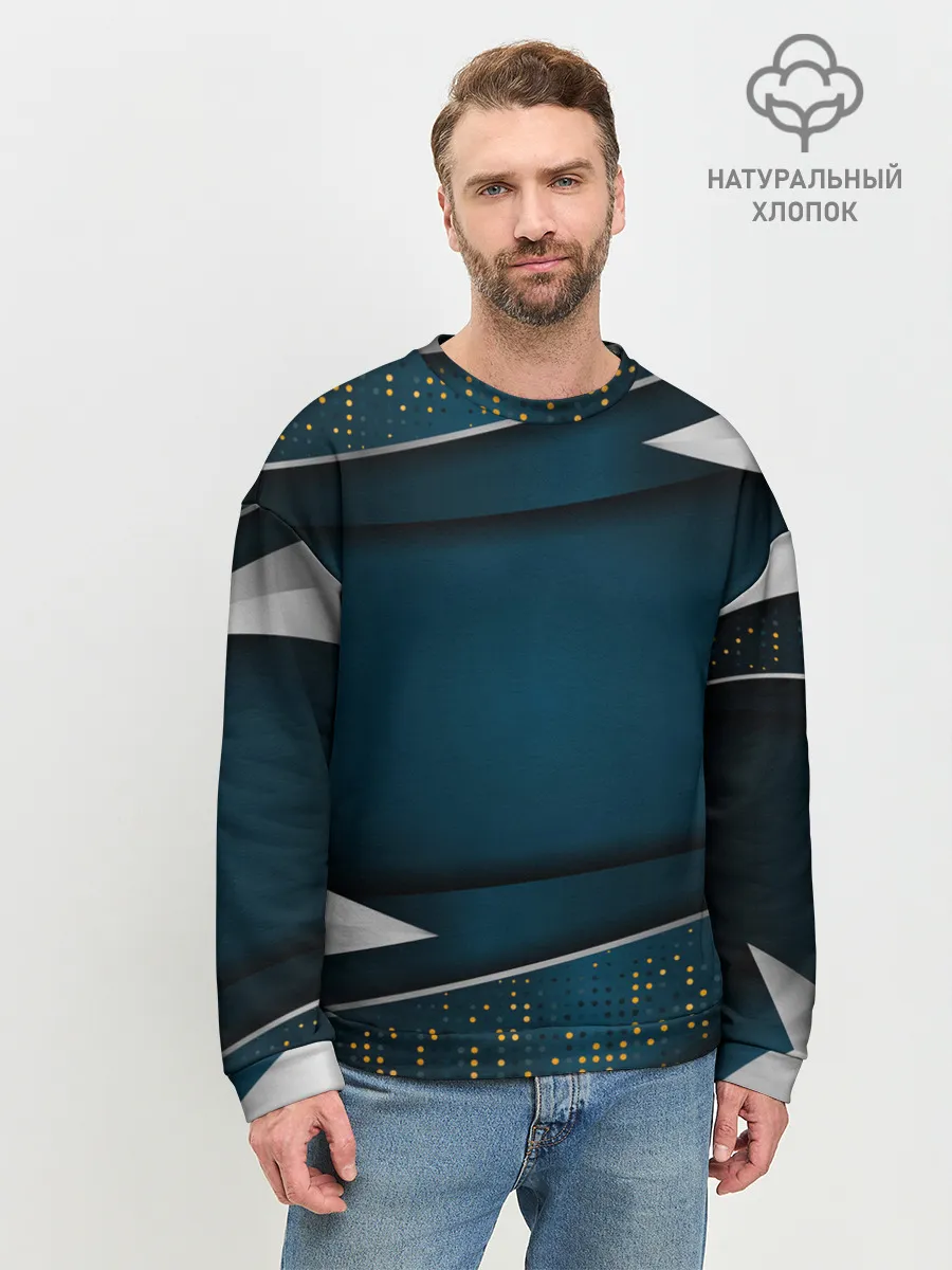 Мужской свитшот базовый / 3D luxury sport style Золото