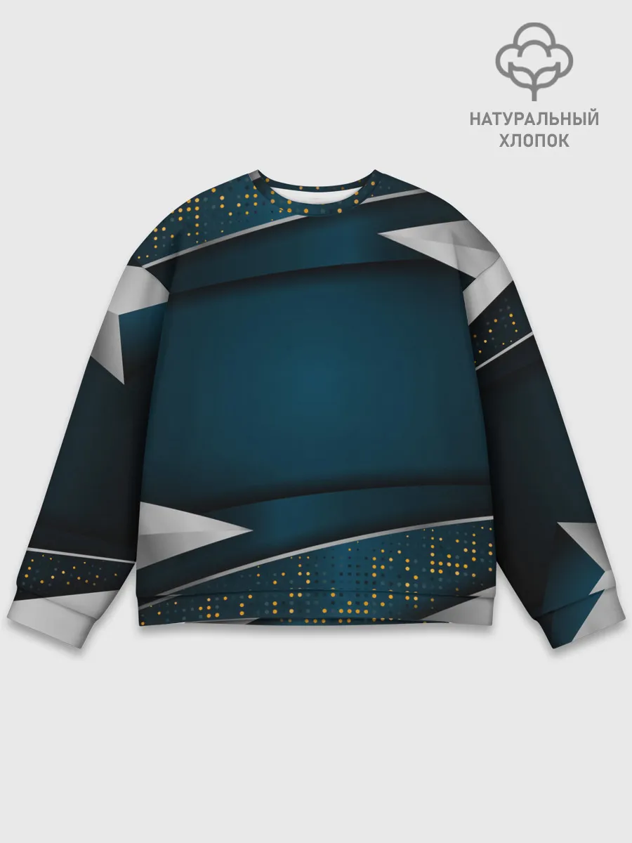 Мужской свитшот базовый / 3D luxury sport style Золото