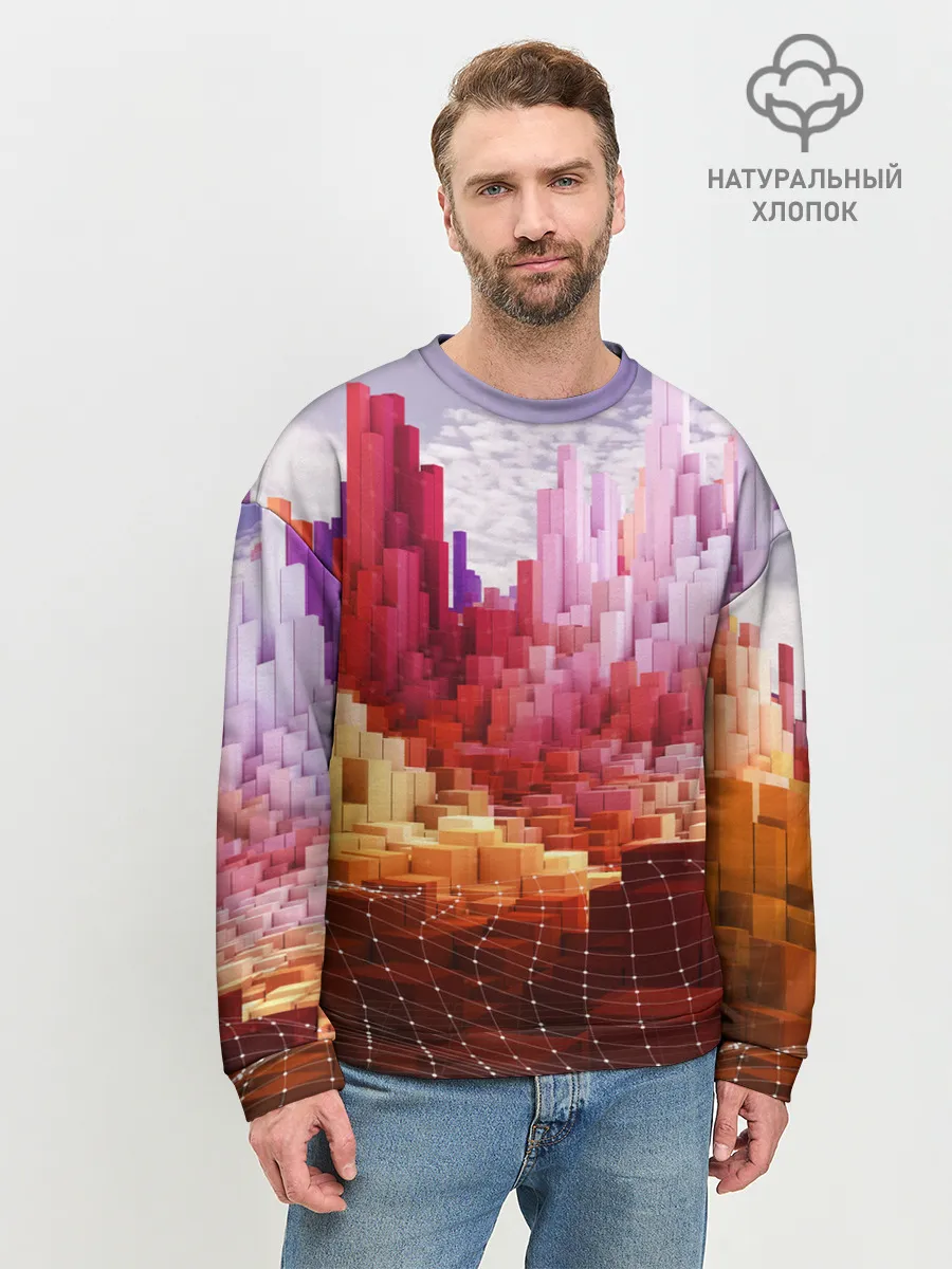Мужской свитшот базовый / Симуляция города