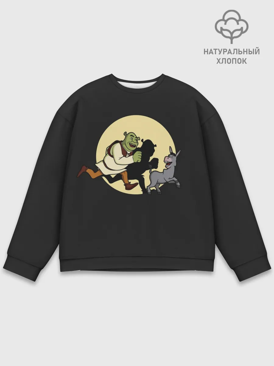 Мужской свитшот базовый / Шрек и Осёл