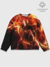 Мужской свитшот базовый / Данте в огне