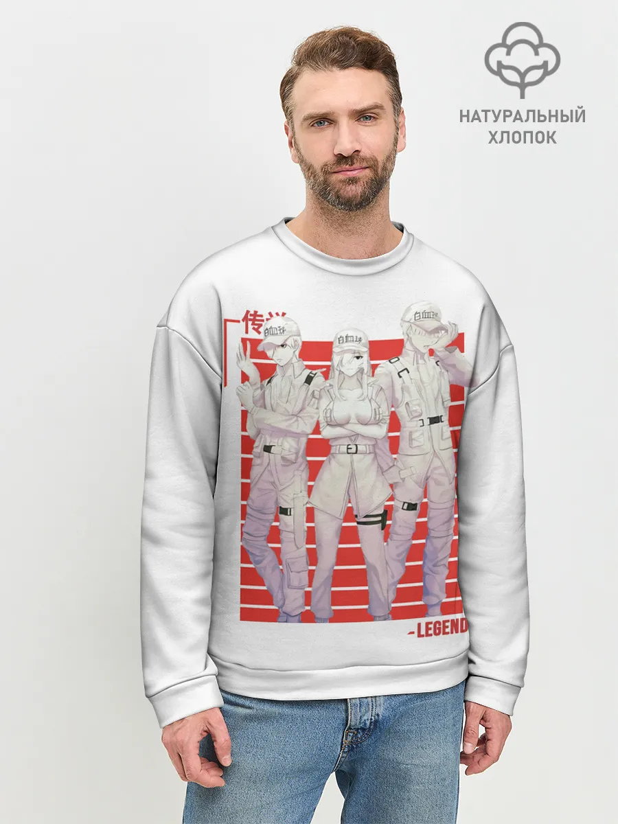 Мужской свитшот базовый / Команда клеток