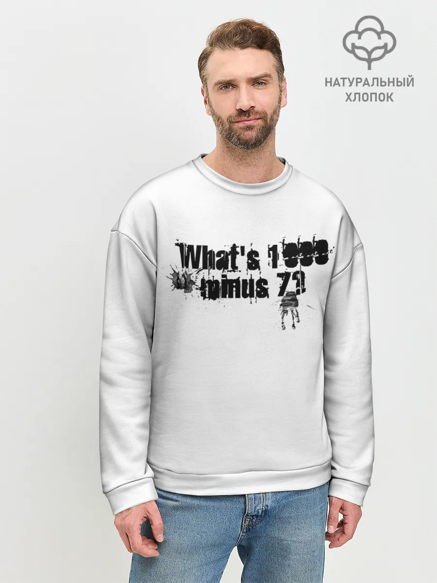 Мужской свитшот базовый / One thousand minus seven?