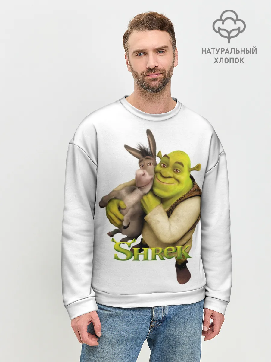 Мужской свитшот базовый / Шрек и Осел Мультфильм