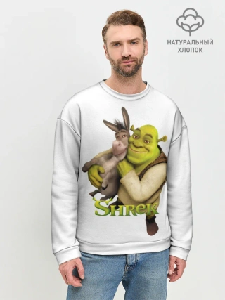 Мужской свитшот базовый / Шрек и Осел Мультфильм