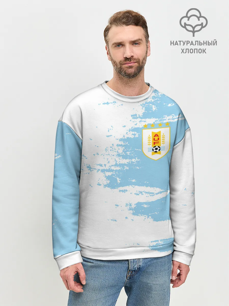 Мужской свитшот базовый / Сборная Уругвая