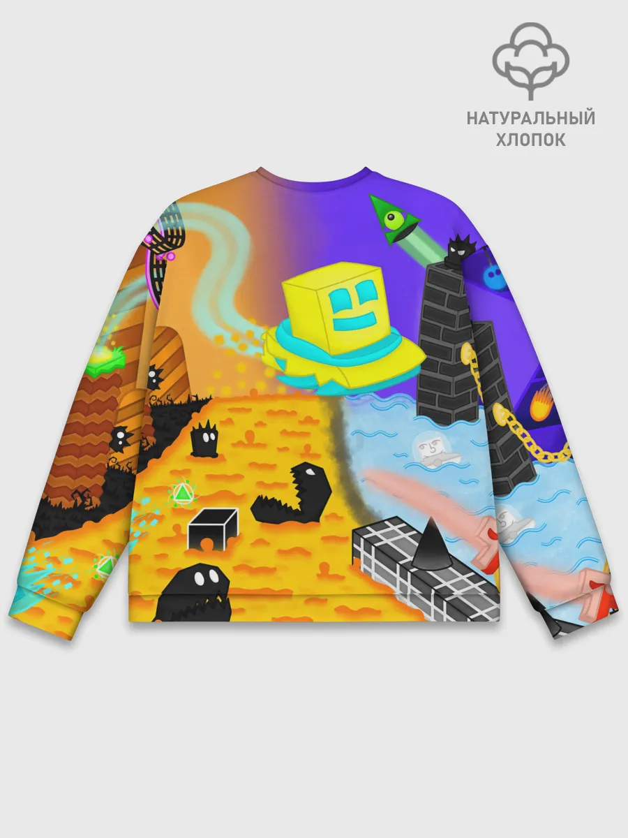 Мужской свитшот базовый / Geometry Dash | RobTop
