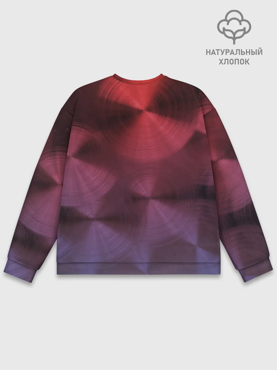 Мужской свитшот базовый / metal texture with circles